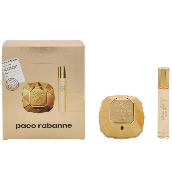 Lady Million パコラバンヌ香水80ml＋ボディ100mlギフトセット Lady Million Gift Set Of 3 Piece by Paco Rabanne – Parfum Gallerie