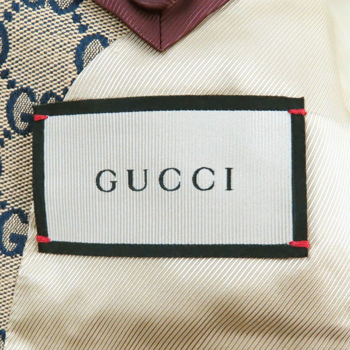 Gucci Eshatology Beige GG Canvas Jacket Blazer Beige 48 Gucci Eshatology Beige GG Canvas Jacket Blazer Beige 48
