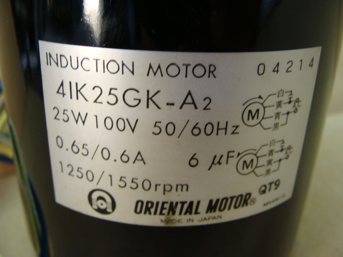 NEW Oriental Motor Japan induction motor 41K25GK-A2 25W 100V NEW Oriental Motor Japan induction motor 41K25GK-A2 25W 100V
