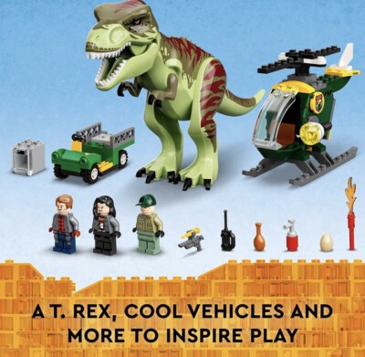 LEGO 76944 Jurassic World Dominion T. rex Dinosaur Breakout
