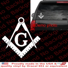 Freemasonry Emblem Sticker Stonemason Die Cut Decal Masonic Fraternal FY093