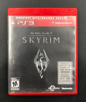 The Elder Scrolls V: Skyrim - Greatest Hits (PS3) Complete + ESO Sticker + Map