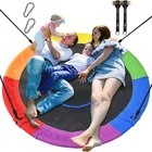 700lbs 60" Large Saucer Tree Swing for Kids Adult Waterproof with Hanging Straps