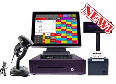 NEW! KASSE inkl SOFTWARE BLITZKASSE HANDEL TOUCHSCREEN COMPUTERKASSE TSE Konform