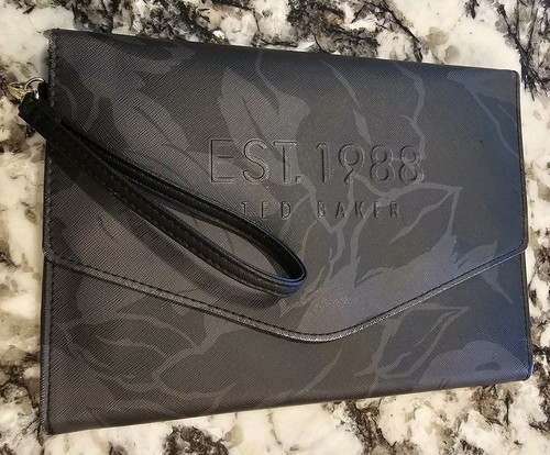 Ted Baker London Gloral Print Envelope Pouch Bag Large CarryAll Wristlet
