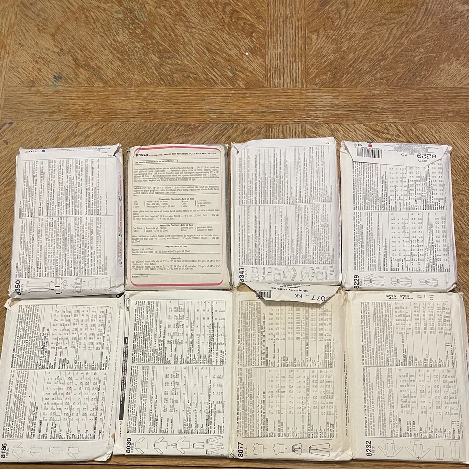 Lot Of 8 Simplicity and Simplicity Home Sewing Patterns See Pictures For Referee - Image 2 of 4