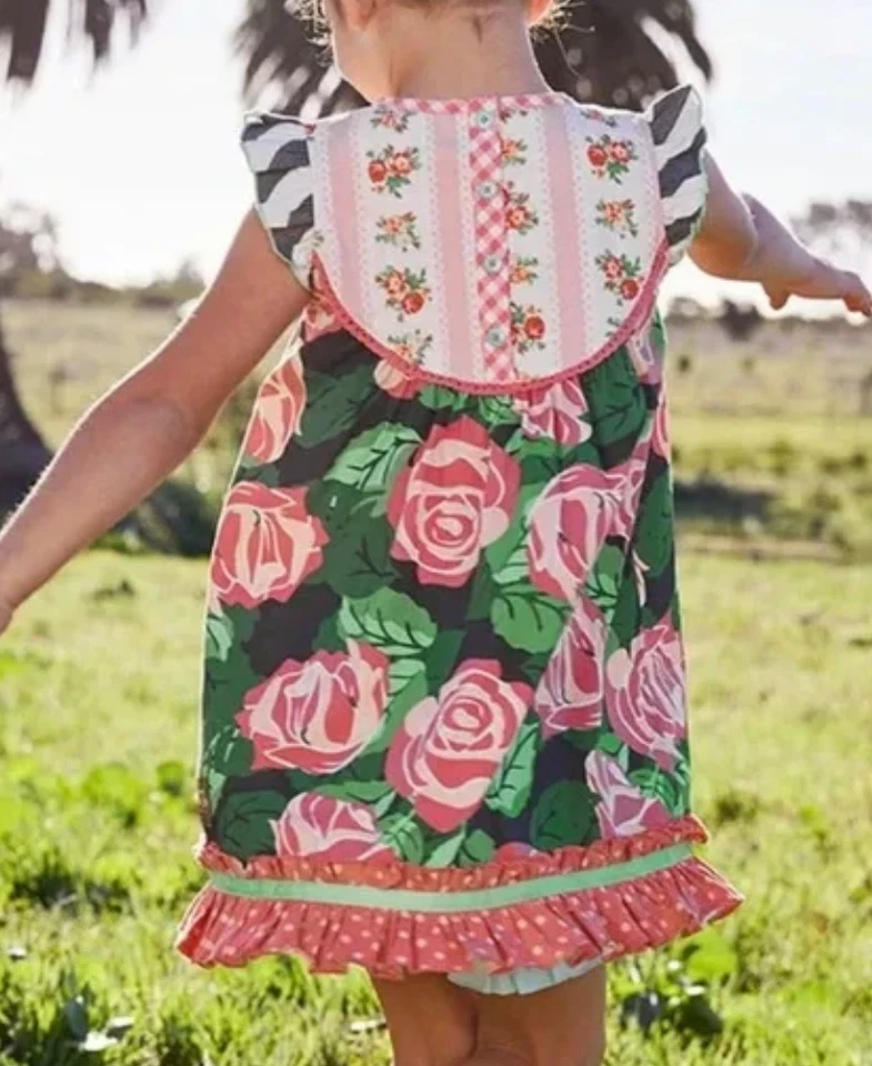 Vestido Floral Matilda Jane Brilliant Daydream All Abloom Rosa Rosas Niñas Talla 4 Foto 2 de 4