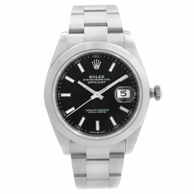 Rolex Datejust Men's Black Watch with 
