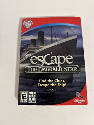 Escape The Emerald Star Win Mac CD-ROM Software Game Everyone