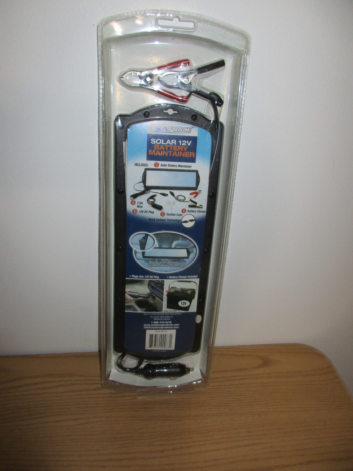 Sunforce Solar 12V Battery Maintainer Car RV SUVs Charger Tender