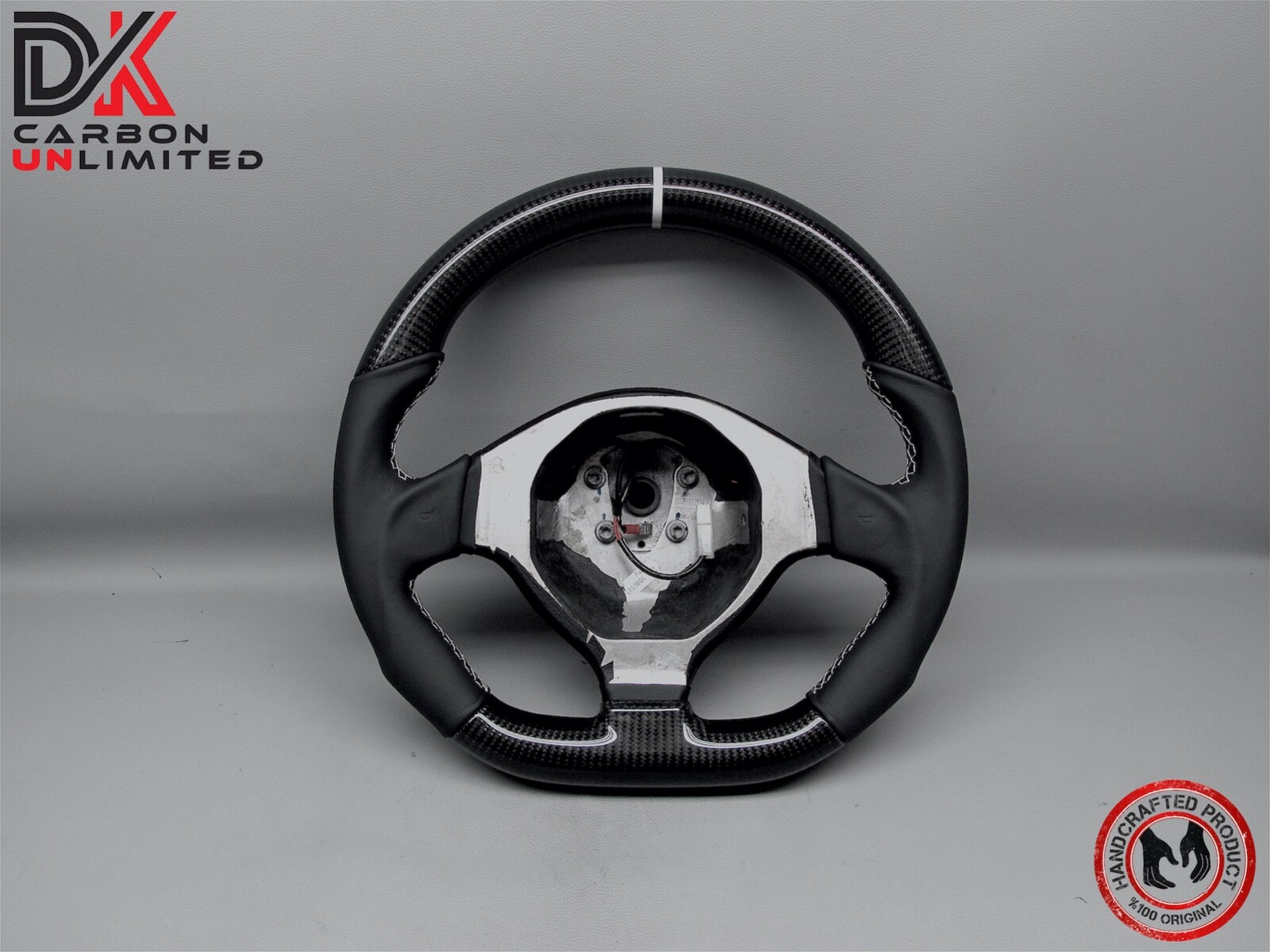 Lamborghini Murcielago LP670 LP650 LP640 Napa 5mm White Carbon Steering Wheel v3