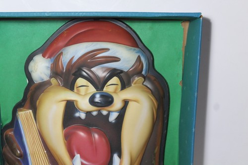 1990s Vintage Tasmanian Devil Light Up Sign TAZ Christmas Blow Mold Looney Tunes - Picture 3 of 23