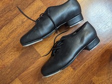 Leo Jazz Tap Lace Up Oxford Black Style LS3312L Size 8