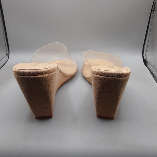Olivia Miller Sky Wedge Sandals Women's 10M Beige Nude A81 - Picture 5 of 8
