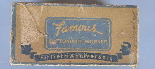 Vintage Famous Buttonhole Worker Attachment for Sewing Machine - Picture 1 of 3