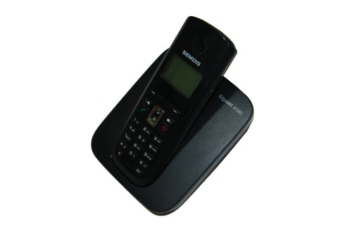 Siemens Gigaset A580 Basis mit A58H Mobilteil analog Telefon schwarz **20 - Bild 3 von 4
