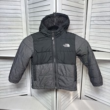 The North Face Toddler 4T Reversible Puffer Sherpa Fleece Hooded Jacket Black