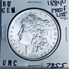 1884 O BU GEM MORGAN SILVER DOLLAR UNC MS+++ U.S. MINT RARE COIN 7855