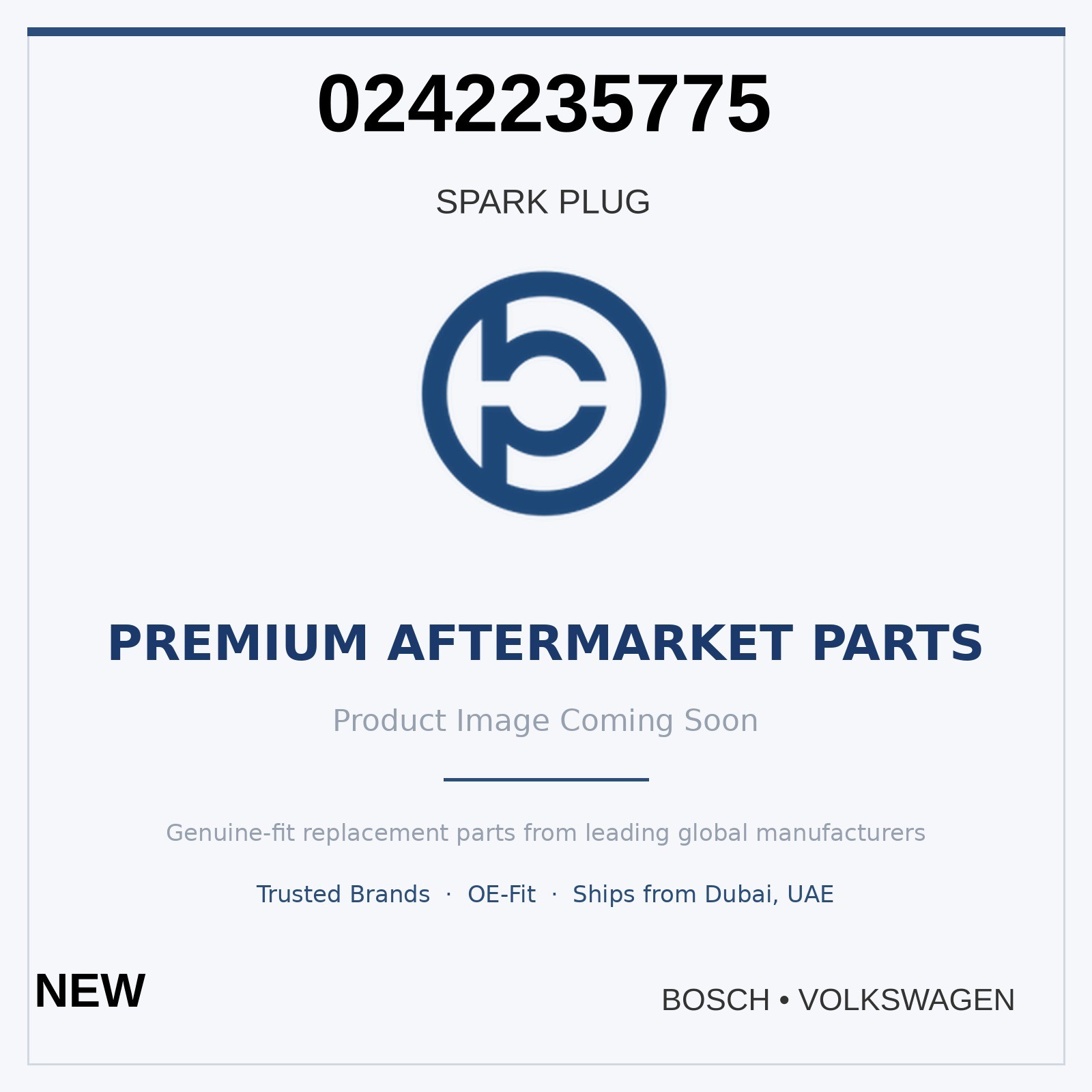 4 x BOSCH 2005-2015 Volkswagen Golf Spark Plug 0242235775