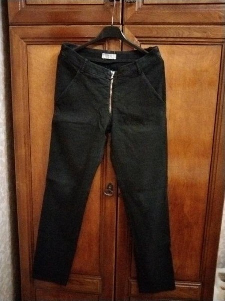 Women Trousers Black Cotton 36 / S / 44