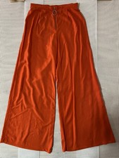 GUESS-Wide Leg Trouser Pants-Women's Size Small-Orange