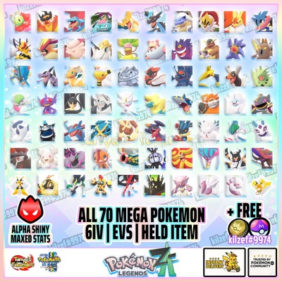   Pokémon Legends: Z-A  ALL MEGA | Shiny Alpha | Max Stats | Instant Delivery!  