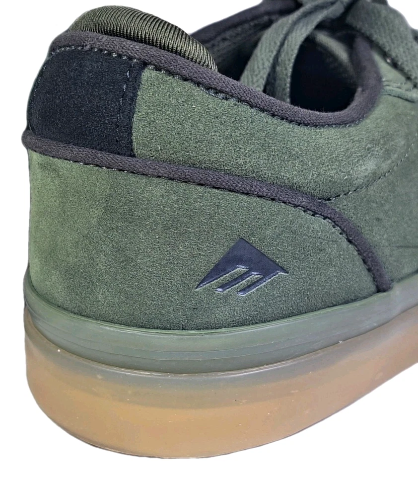 ZAPATOS DE SKATE EMERICA DICKSON PARA MUJER TALLA 8,5 VERDE OLIVA/GOMA CON CORDONES USADOS EN EXCELENTE ESTADO Foto 4 de 4