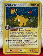 Pokemon TCG Unseen Forces Ampharos 1/115 Holo Rare 120 HP English 2005 on eBay