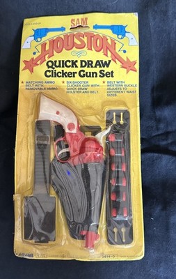 Sam Houston Quick Draw Clicker Toy Gun Set 