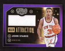 2015-16 Panini Gala John Starks Main Attraction Game Used Jersey 03/40 JSY #