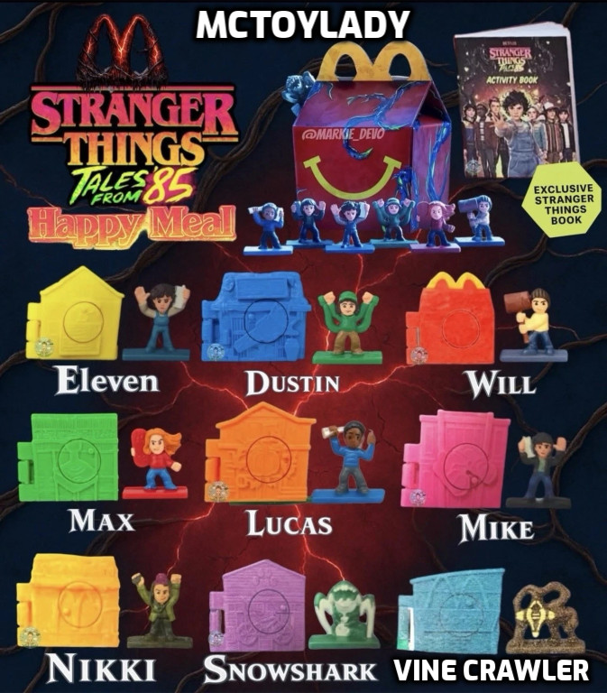 2026 McDonald's Stranger Things Happy Meal Toys! U.S.A. Seller! Next Day Ship!