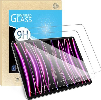Case for iPad Pro 12.9 Inch Display, 9H Tempered Glass Film Protector, Scratch R
