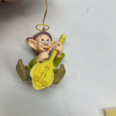 Snow White Seven Dwarfs Dopey as an angel Christmas Ornament by Grolier (Disney)