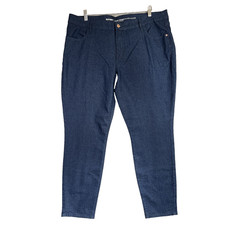 Old Navy Jeans Women's 18 Blue Dark Wash Super Skinny Mid Rise Stretch Denim