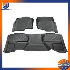 Floor Mats For Chevy Silveradogmc Sierra Extended Cab 200713 Black Tpe 3piece Floor Mats For Chevy Silveradogmc Sierra Extended Cab 200713 Black Tpe 3piece