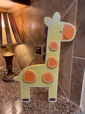 Wooden 15  Giraffe Nursery Wall Decoration With Glitter Details