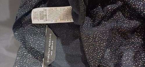 Dorothy Perkins Black Silver Shimmery Sleeveless tunic Top size 14 - Picture 7 of 7