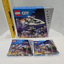 LEGO 60441 Space Explorers 3 Sets In 1 Pack + (2) 30663 Space Hoverbine Sealed 