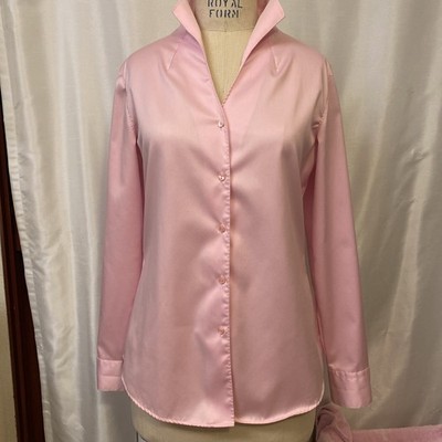 Nara Camicie Italy Polished Pink Cotton Shirt sz IV (8-10)