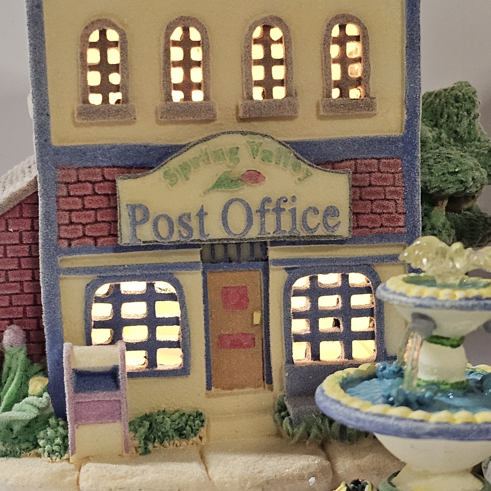 Spring Valley Lighted Village Church, General Store, Post Office AVON Buildings