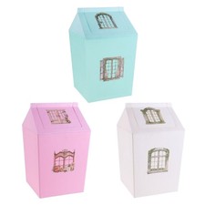 Durable Plastic Garbage Bin Lid Slim Design Bathroom Kitchen Swing Top Lid