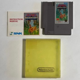 Ikari Warriors (Nintendo NES 1987) Game Cartridge Manual and Hardshell Case