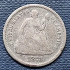 1873 S Seated Liberty Half Dime 5c Nicely Circulated #101709