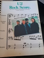 U2 Rock Score sheet music songbook softback with guitar tab, bass, drums, etc
