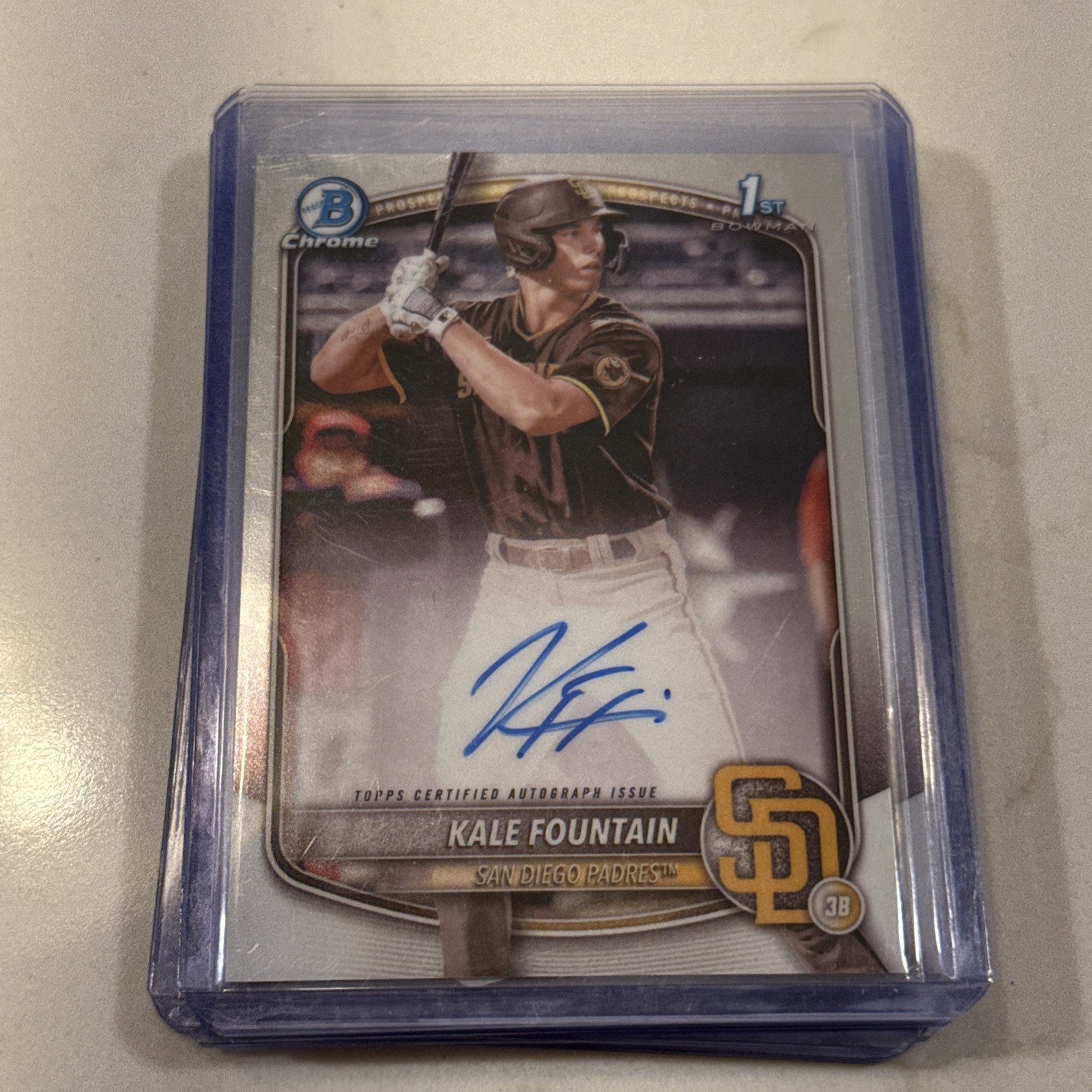 2025 Bowman Chrome #CPA-KFO Kale Fountain Prospect Autographs