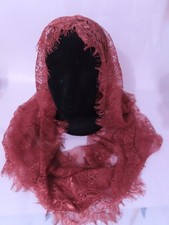 Handmade Infinity Veils Church Lace Chapel Veils Catholic Mass with Sewn-In Clip