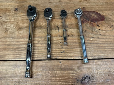 #ad NAPA Evercraft Ratchet Set 1 4quot; 3 8quot; 1 2quot; CR V Polished Chrome Excellent $36.29