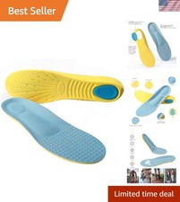 Ultrasoft Memory Foam Shoe Inserts for Pain Relief - Customizable Fit, M Size