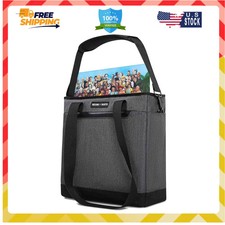 Vinyl Record Storage Bag Water Resistant Holds 40 LPs 12 Inch with Shoulder S...