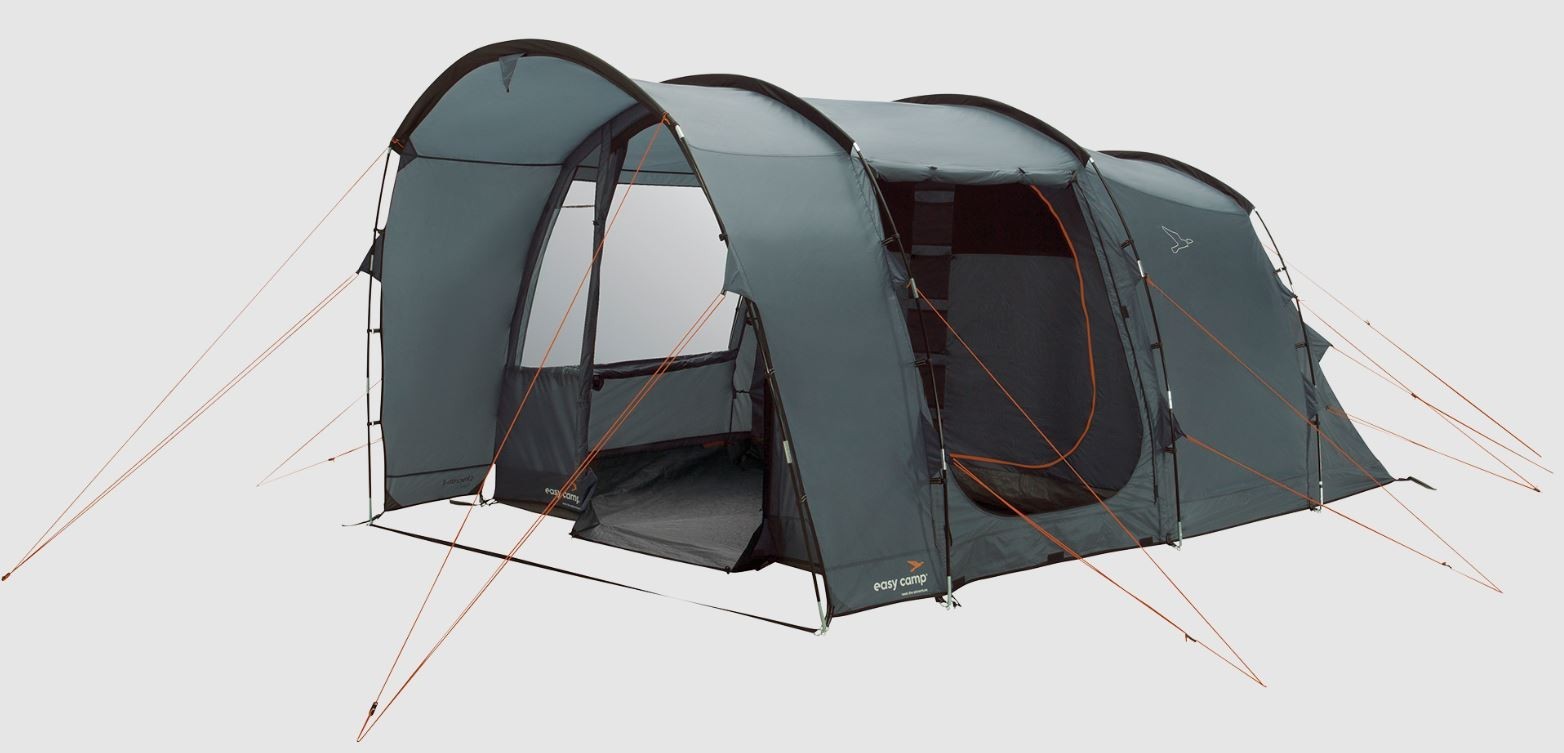 Easy Camp Skarvan 4 Person Family Camping Poled Tunnel Tent (120496)